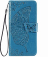 Etui z klapką do Infinix Hot 50i 4G, Butterfly, niebieskie