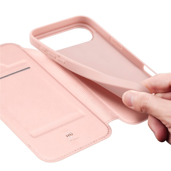 Etui z klapką Dux Ducis do iPhone Air, Skin Pro, różowe