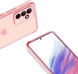 Etui do Samsung Galaxy S23 FE, Electro heart, różowe rose gold + Szkło Full Glue Ceramic
