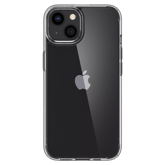 Etui Spigen do iPhone 13, Ultra Hybrid, Crystal Clear, przezroczyste + szkło