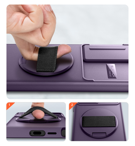 Etui do Samsung Galaxy S24 Ultra, Suritch, fioletowe