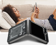 Etui Spigen do Samsung Galaxy Z Flip7 FE / Z Flip6, Airskin Zeron One, Przezroczyste / Brokatowe