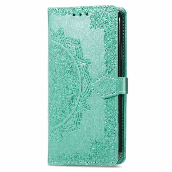 Etui z klapką do Infinix Hot 40i, Mandala, zielone