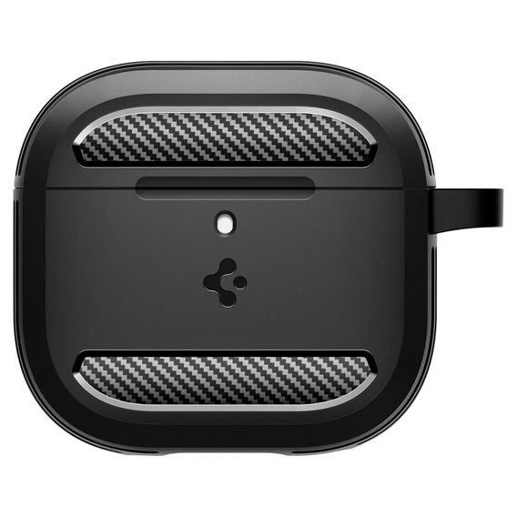 Etui SPIGEN na Słuchawki Airpods 4 2024, Rugged Armor, czarne