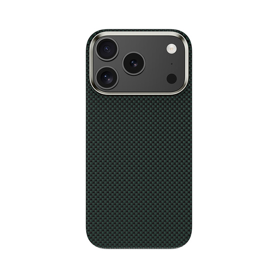 Etui BENKS Kevlar do iPhone 17 Pro, Magnetic Armor Tint 1000D 0069, do MagSafe, aktywny przycisk – zielone
