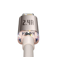 Baseus Crystal Shine kabel USB-A USB-Lightning 1,2 m 2,4 A - Różowy