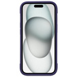Etui do iPhone 15 Plus, ERBORD Armor Mag do MagSafe, fioletowe