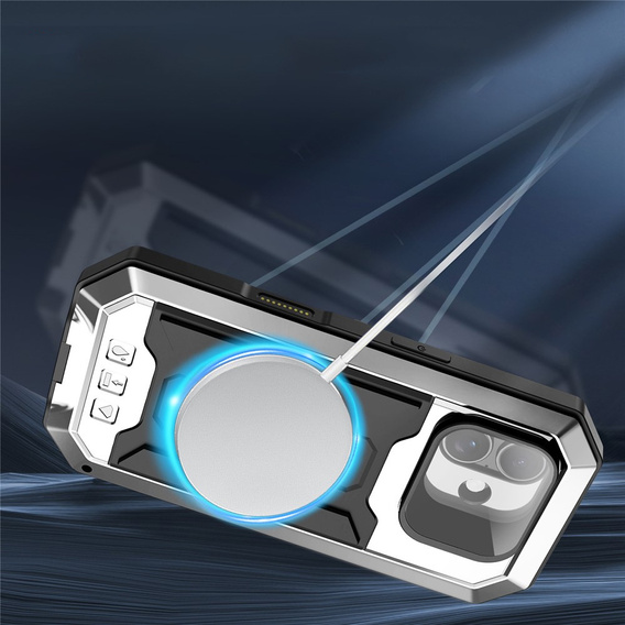 Etui pancerne do iPhone 17, R-JUST, srebrne