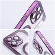 Etui do iPhone 16 Pro Max, Electro MagSafe, fioletowe + Szkło na ekran