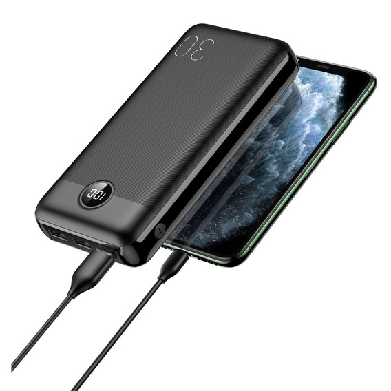 Powerbank VEGER L30 30000 mAh PD QC3.0 20W – Czarny