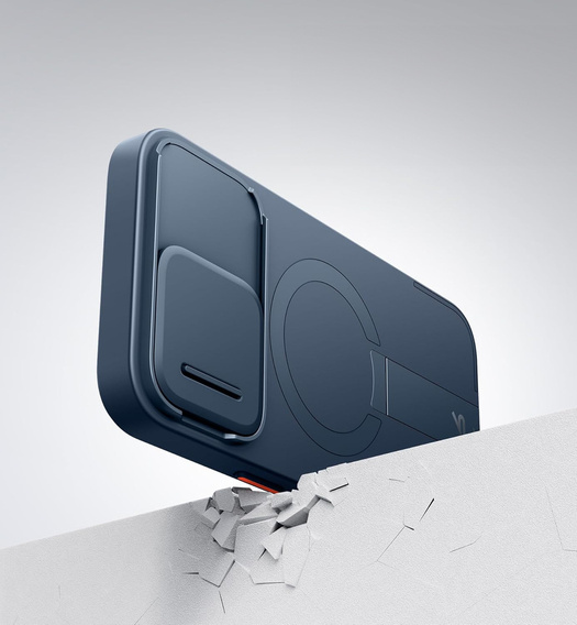 Etui do iPhone 15, Suritch Shockproof, do MagSafe, niebieskie