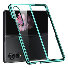 Etui Electroplating Frame do Samsung Galaxy Z Fold 4 5G, Green