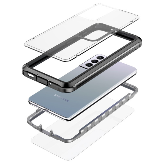 Etui do Samsung Galaxy S21, Full Body, Czarne