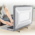  Etui Pancerne Kickstand do Macbook Pro 14 2021 A2442, Szare