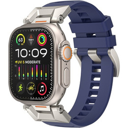 Pasek do Apple Watch 1/2/3/4/5/6/7/8/9/10/11/SE Ultra 1/2/3 42/44/45/46/49mm, Granatowy