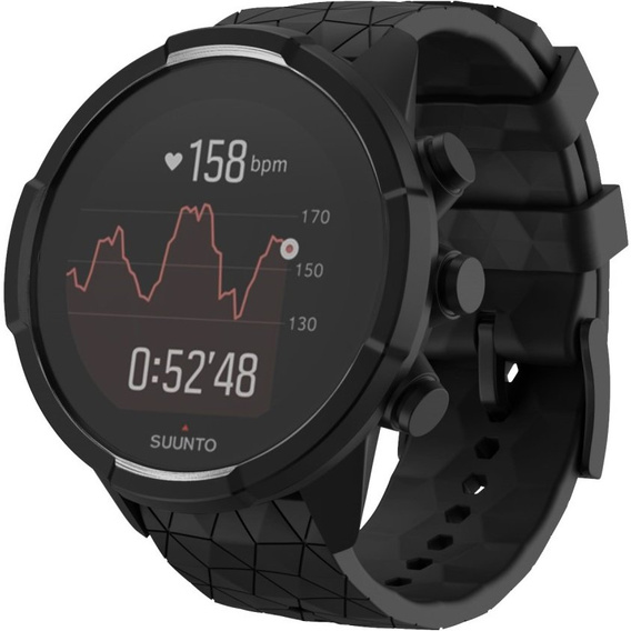 Pasek Rhombic Grain do zegarka Suunto 9, Black