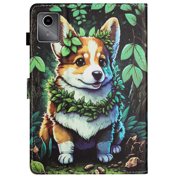 Etui do Lenovo Tab M11, z klapką, corgi dog