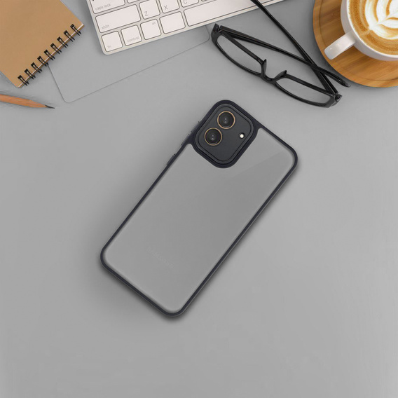 Etui do Xiaomi Redmi 13C / Poco C65, Matt Case, matowe / czarne + szkło 9H