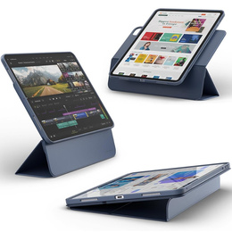 Dexnor iPad Pro 13" 2024 (7 gen.) – magnetyczne etui z funkcją podstawki - niebieskie