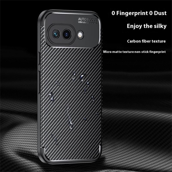 Etui do Google Pixel 9a – karbonowe, czarne