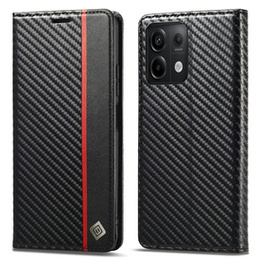 Etui z klapką do Xiaomi Redmi Note 13 Pro 4G / Xiaomi Redmi Note 14S / Xiaomi Poco M6 Pro 4G, Carbon LC.IMEEKE, czarne