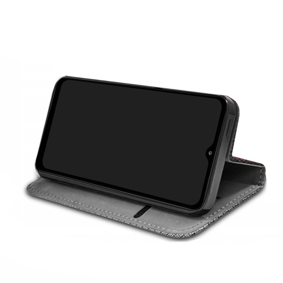 Etui do Samsung Galaxy A05S, Smart Magnet, granatowe + Szkło 9H