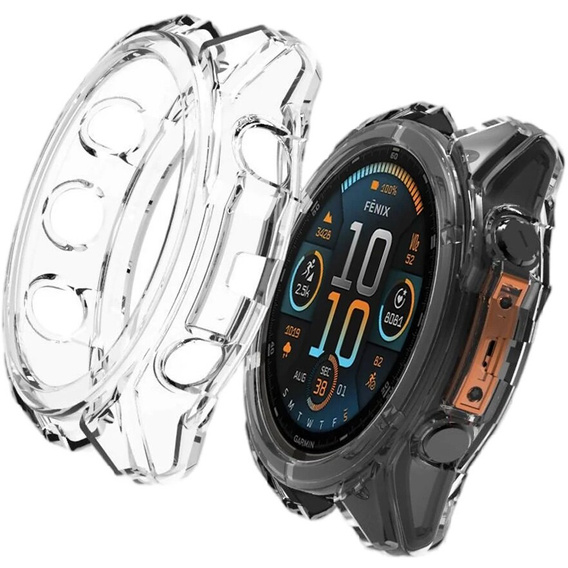 Etui Ochronne Silikonowe do Garmin Fenix 8 47mm, przezroczyste