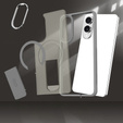 Etui do Samsung Galaxy S25 Edge, Kickstand Matt Case, do MagSafe, tytanowa szarość