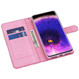 Etui z klapką do Oppo A17, Wallet Light Spots Decor Butterfly, niebieskie