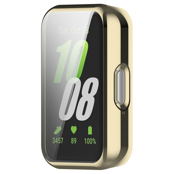 2w1 Etui z Osłoną na ekran do Samsung Galaxy Fit 3, Złote