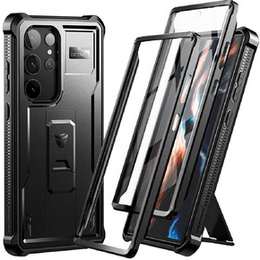 Etui pancerne do Samsung Galaxy S23 Ultra, Dexnor Full Body (Two Frames), czarne