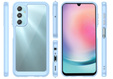 Etui do Samsung Galaxy A25 5G, Fusion Hybrid, przezroczyste / niebieskie + szkło 9H