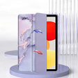 Stylowe etui do Xiaomi Redmi Pad SE 11" – Smartcase Hybrid Marble fioletowe