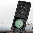 Etui pancerne do Samsung Galaxy Z Flip7 FE / Z Flip6, Nox Case Ring, czarne