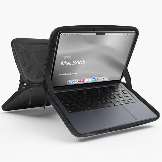 Etui ERBORD do laptopów 13-14 cali, uniwersalna wodoodporna - czarne