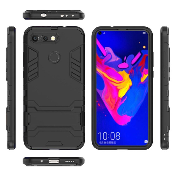 Etui do Huawei Honor View 20, Obudowa KickStand Case, Czarne