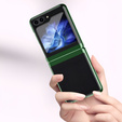 Etui do Samsung Galaxy Z Flip7 FE / Z Flip6, PC Case, przezroczyste / zielone