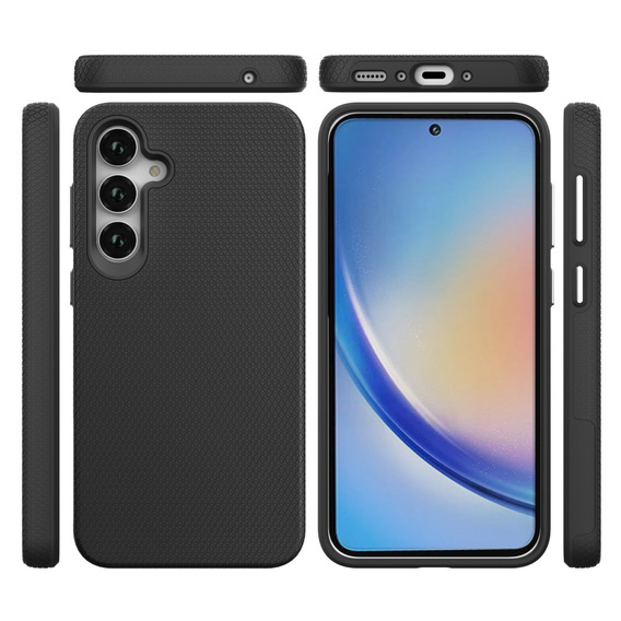 Etui Pancerne do Samsung Galaxy A35 5G, Dual Layer, czarne