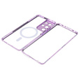 Etui Magnetic Dual Glass MagSafe do Samsung Galaxy S21 Ultra, fioletowe