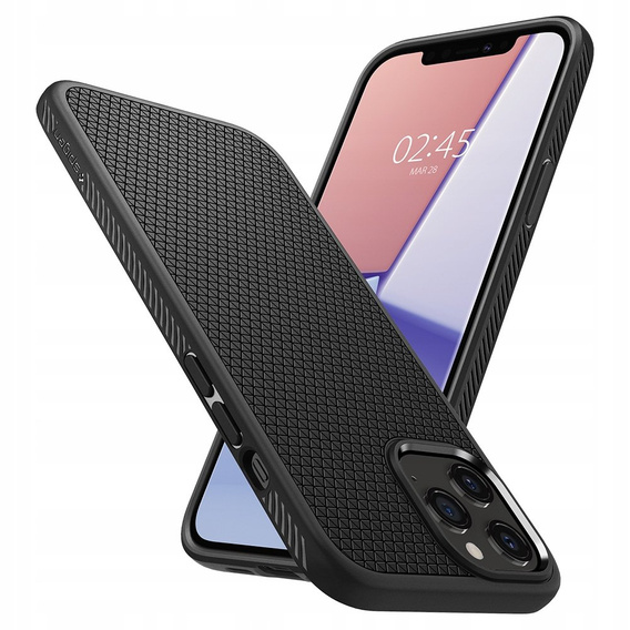 OUTLET Etui Spigen do iPhone 12/12 Pro, Liquid Air, czarne