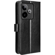 Etui z klapką do Realme GT 7 / 7T, Crazy Horse Wallet, czarne
