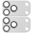 2x Szkło hartowane ERBORD na wyspę aparatów do iPhone 17 Pro, srebrne