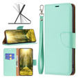 Etui z klapką do Xiaomi Redmi Note 13 Pro 5G, Wallet Litchi Leather, zielone