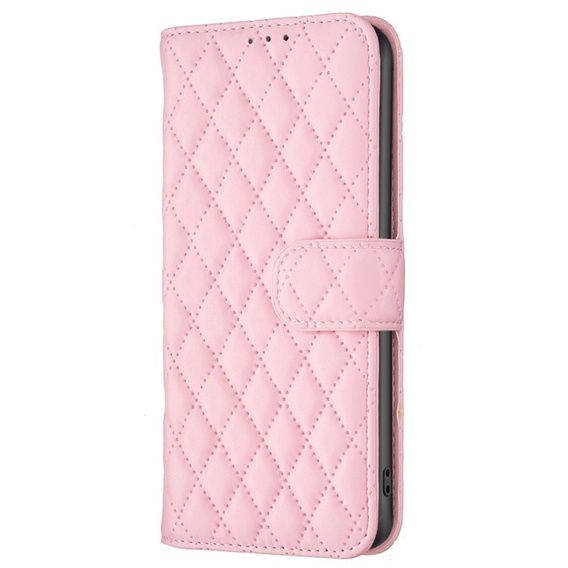 Etui z klapką do Samsung Galaxy A15, Wallet, BINFEN COLOR, różowe