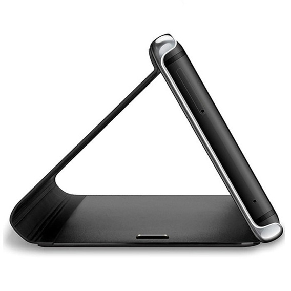 Etui do Samsung Galaxy A72 5G, Clear View, srebrne