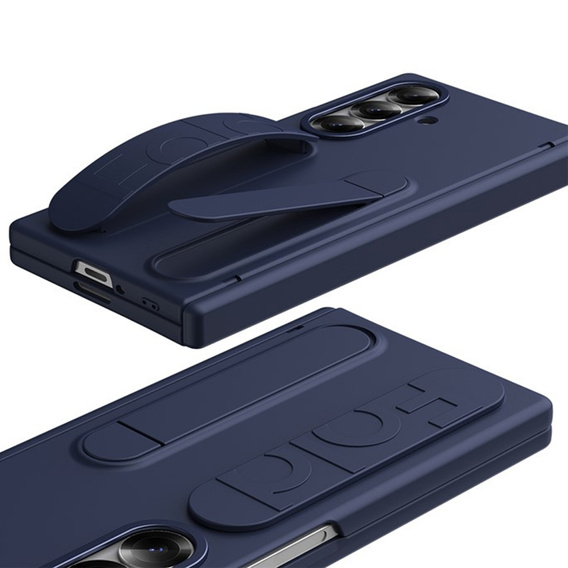 Granatowe etui do Galaxy Z Fold7 z wygodnym uchwytem do trzymania
