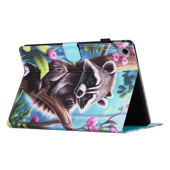 Etui do iPad 10.9" 2022 (10 gen.) / iPad 11" 2025 A16 (11 gen.), z klapką, raccoon