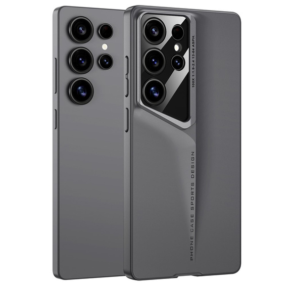 Etui do Samsung Galaxy S25 Ultra – ultra cienkie, twarde, matowe – szare