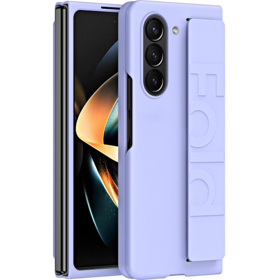 Etui do Samsung Galaxy Z Fold6 5G, z rączką, fioletowe