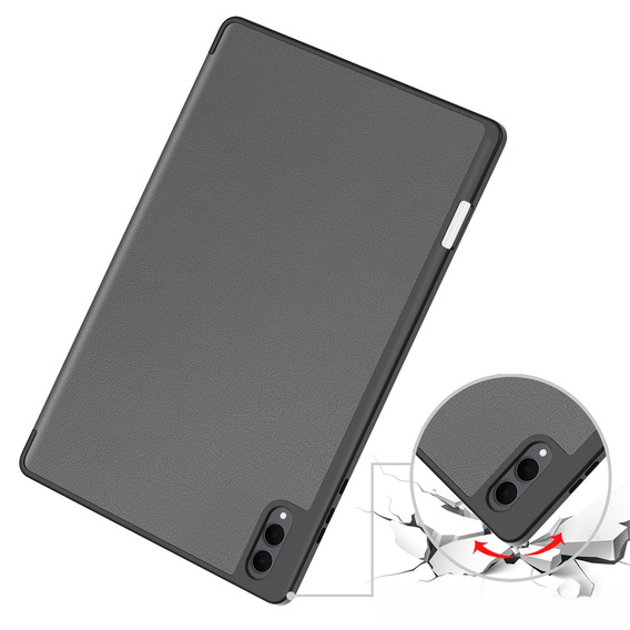 Etui do Samsung Galaxy Tab S11 Ultra, Smartcase z miejscem na rysik, szare